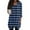 Dark Blue, variant on Women's Fashion Casual Retro Geometric Print V-Neck Mid-Length Tunic Tops with Pockets, 3/4 Sleeve Blouses, Comfortable Shirt for Daily Style,Red S