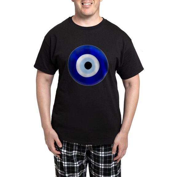 CafePress - Nazar Amulet Evil Eye Protection Pajamas - Men's Dark Loose Fit Cotton Pajama Set