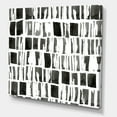 thumbnail image 3 of Designart ' Abstract Black and White Bricks ' Modern Canvas Wall Art Print, 3 of 4