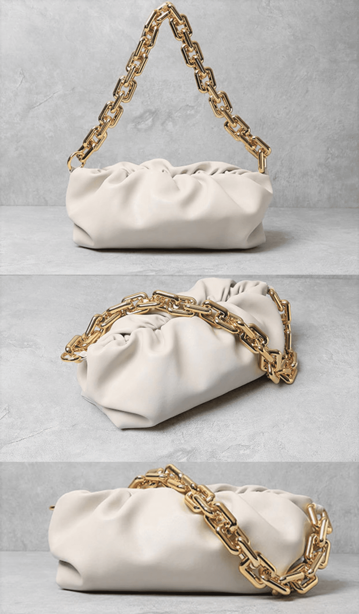 Prime Original Women's Cloud-Shaped Chain Pouch Bag
