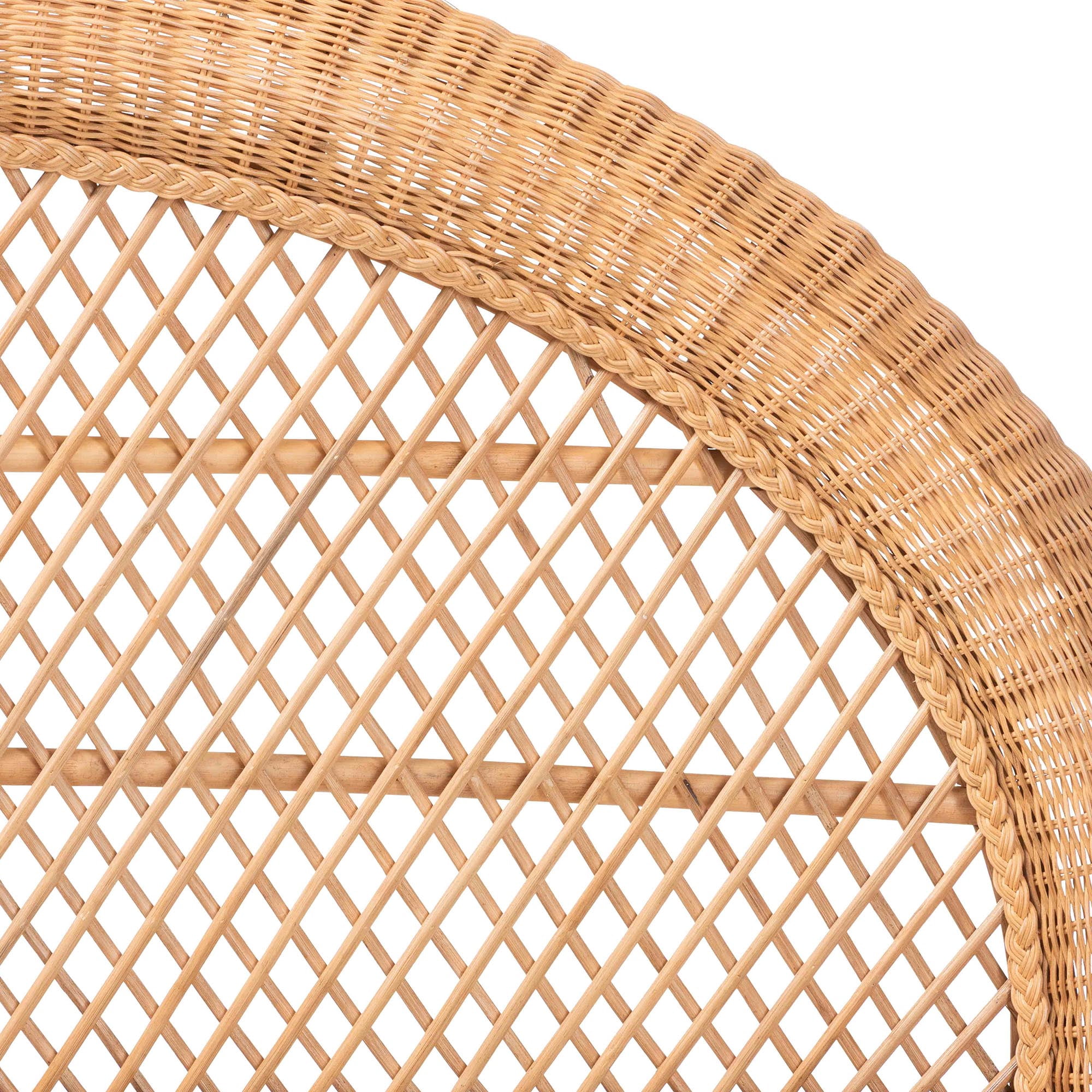 bali & pari Harini Boho Standalone Headboard, King, Light Honey