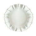thumbnail image 4 of American Atelier, Round Contessa Glass Decorative Pearl White with Silver Glitter Charger Plate, 13", 4 of 5