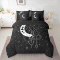 thumbnail image 2 of Castle Fairy Animal Cat Bedding Comforter Set 7-Piece for Boys Girls,Bohemian Theme King Bedding Sets,Galaxy Starry Sky Ultra Soft Bed Sheets,Luxury Bedroom Decor,Reversible, 2 of 8
