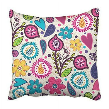 CMFUN Red Flower Bright Creating for Wedding and White Beautiful Bird Bloom Blossom Pillowcase Cushion Cover 16x16 inch