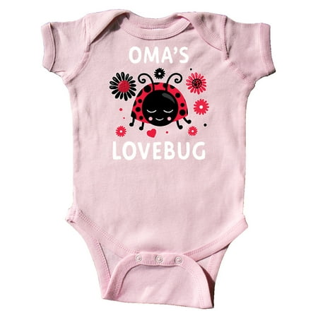 

Inktastic Valentine s Day Oma s Lovebug Gift Baby Boy or Baby Girl Bodysuit