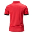 thumbnail image 2 of Akiihool Polos for Men Slim Fit Men's Shirts Moisture Wicking Short Sleeve Polos (Red,L), 2 of 5