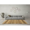thumbnail image 3 of Ahgly Company Indoor Square Abstract Brown Modern Area Rugs, 3' Square, 3 of 4
