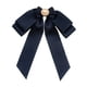 thumbnail image 5 of Broche de lazo preatado para mujer, elegante accesorio de ropa, pajarita de cuentas novedosa Azul profundo, 5 of 9