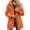 Orange, variant on Staron Women Waterproof Hooded Jacket Zip V Neck Long Sleeve Casual Travel Loose Outdoor Coat with Pockets, Army Green XXL