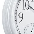 thumbnail image 5 of La Crosse Clock 15" Indoor/Outdoor Quartz Payton White Wall Clock with Temp & Humidity, 404-3015CC, 5 of 7