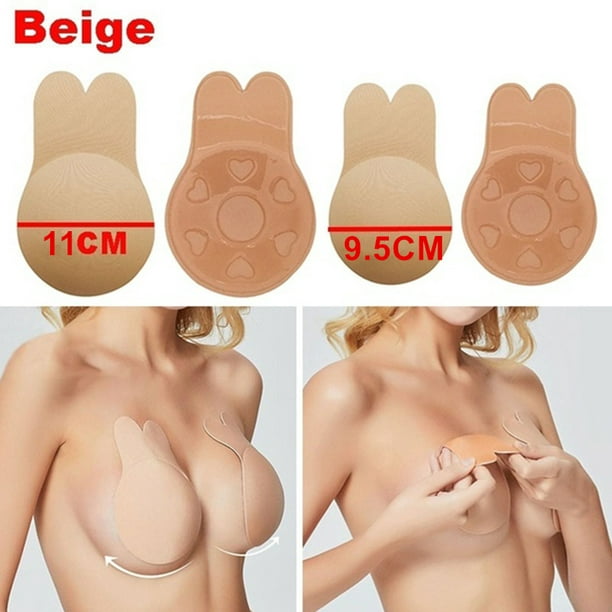 Women Push Up Bra Rabbit Ears Invisible Bra Lift Breast Nubra Self Adhesive  Bras Nipple Cover Stickers Strapless Backless Bra Pad From Aolongli, $1.36