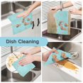 thumbnail image 2 of Yayeee 6 Pack Kitchen Dish Cloths Set for Washing Soft Drying Absorbent Microfiber Towels, Capybara Splash, 2 of 9