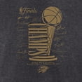 thumbnail image 5 of Women's Fanatics  Heather Charcoal Oklahoma City Thunder 2025 NBA Finals Champions Double Dribble V-Neck T-Shirt, 5 of 5