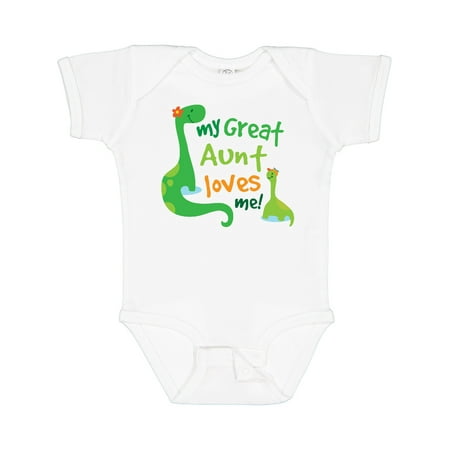 

Inktastic My Great Aunt Loves Me Gift Baby Boy Bodysuit
