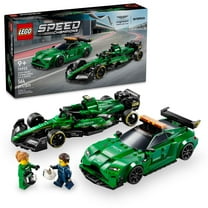 LEGO Speed Champions Aston Martin Safety Car & AMR23 - Racing Car Toy Set with 2 Minifigures - Birthday Gift Idea - 76925