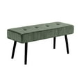 thumbnail image 6 of Kithkasa Entryway Bench, Modern Ottoman Corduroy Bench for Living Room,Bedroom,Foyer,Green, 6 of 7