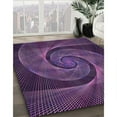thumbnail image 3 of Ahgly Company Machine Washable Indoor Rectangle Transitional Deep Purple Area Rugs, 2' x 4', 3 of 7