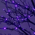 thumbnail image 3 of Nearly Natural Pre-Lit Deluxe Twig Artificial Halloween Tree - 8' - Multicolor LED Lights, 3 of 4
