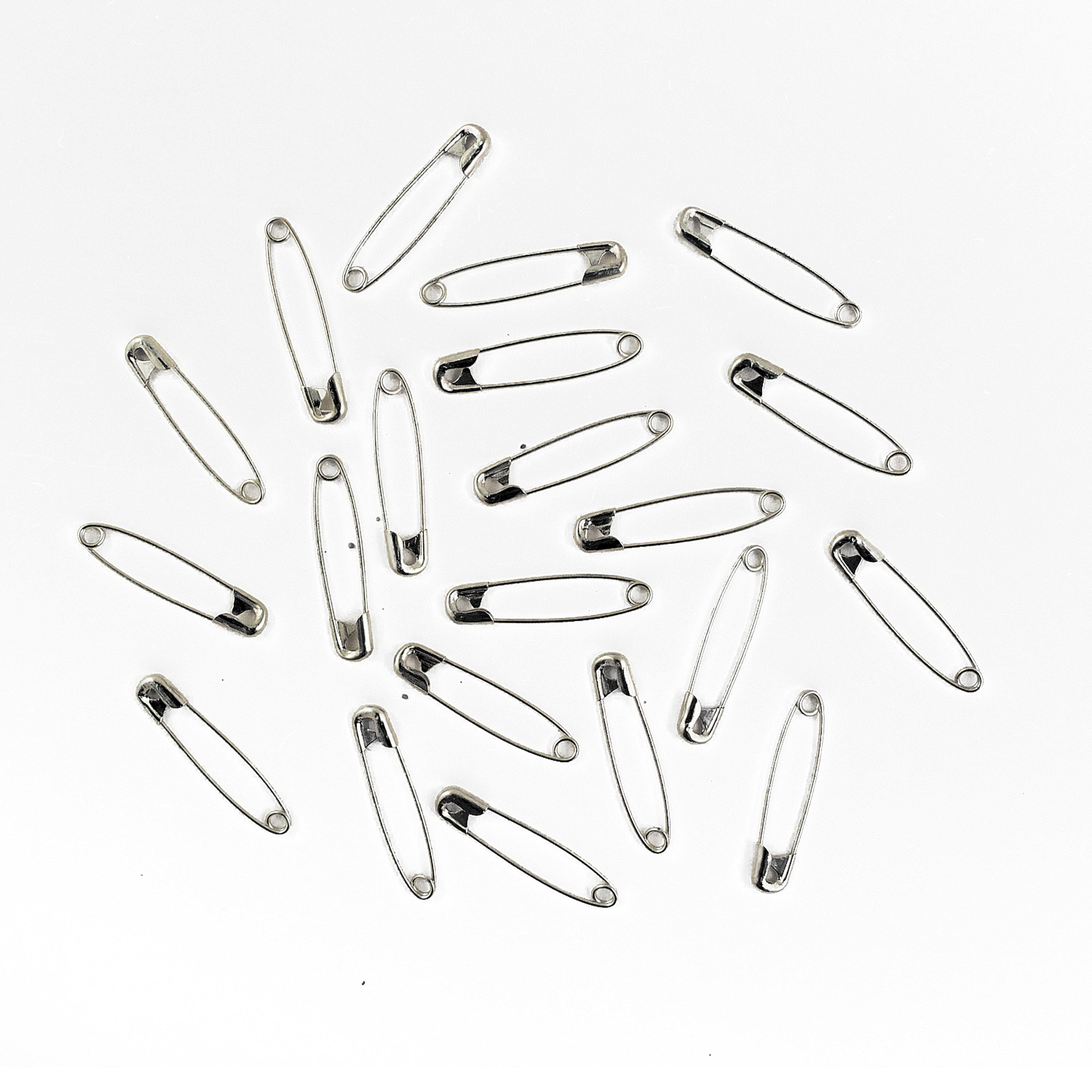 Silver Small Safety Pins Size 00 - 0.75 Inch 144 Pieces 