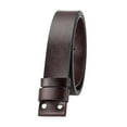 thumbnail image 4 of KiBcsLic Belt Belt Belt for men without adjustable casual buckle western heavy duty spare Dark Brown, 4 of 9