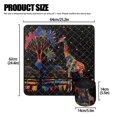thumbnail image 5 of HELLHERO Beautiful & Practical Fusion Sewing Machine Pad Organizer Foldable Polyester Fabric Lightweight Colorful Sunflower Design for Friend Family Gift Household, 5 of 5