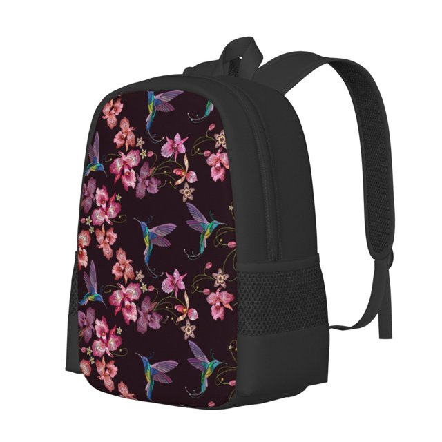 Balery Humming Bird And Tropical Mochila para hombre y mujer - Tela Oxford 600D resistente - Gran capacidad, resistente al agua, ideal para la escuela, viajes y senderismo