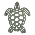 thumbnail image 2 of Nautical Marine Verdigris Giant Sea Turtle Rustic Cast Iron Wall Or Table Trivet, 2 of 8