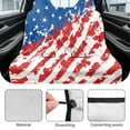 thumbnail image 6 of Xoenoiee Retro American Flag Pattern Rear Bench Towel Seat Covers, Universal Back Seat Cover Split Bench for Cars, Trucks, SUVs, Waterproof Auto Seat Protector for Most Vehicles, 6 of 7
