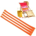 thumbnail image 1 of Uxcell 4-Pack Bandas para Toallas para Sillas de Playa, Clips de Toalla Reutilizables[Naranja], 1 of 7