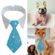 thumbnail image 3 of Fiudx Pajarita para Mascotas, Bufanda de Cuello a Rayas, Poliéster y Algodón, Cierre de Velcro Ajustable, Ideal para Perros y Gatos Pequeños, Ideal para Fiestas y Sesiones de Fotos, 32 X 5,5 Cm., 3 of 5