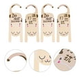 thumbnail image 3 of 4Pcs Plastique Signe Cintres Double-Côté Porte Tags Hôtel Suspendu Porte Boutons Signes, 3 of 7