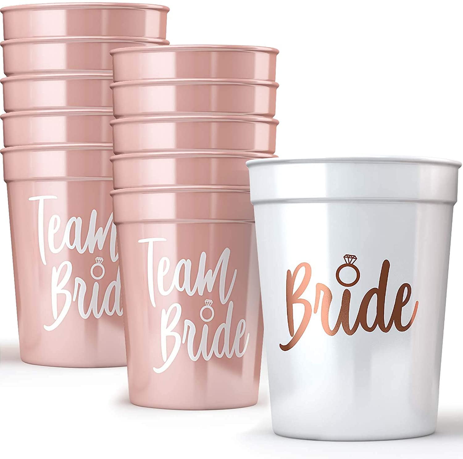 16 oz Bride's Last Ride Bachelorette Party Cups Reusable Frost Flex Drinkware 12 Pack Country Western Bridal Party Gifts Favors Decor
