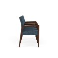 thumbnail image 3 of Pemberly Row Waiting Reception 3 Seat Tandem Seating Wood Frame in Blue, 3 of 5