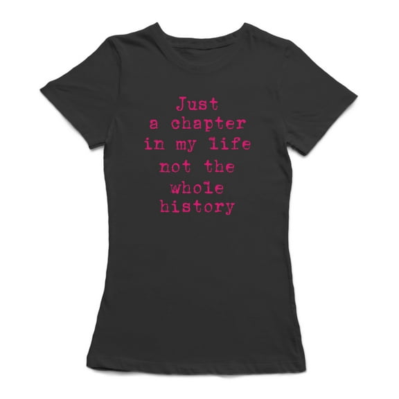 Just a Chapter In My Life Faith For Cure Women Black T-Shirt, Female x-Large