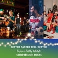 thumbnail image 4 of 6 Pairs Christmas Compression Socks for Women & Men Circulation 15-20 mmHg - Better Blood Flow, Swelling , Best Support for Medical, Running, Nursing,Christmas Gifts for Nurses Travel Pregnancy, 4 of 7