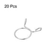 thumbnail image 3 of Unique Bargains Fuel Line Hose Clips, 20 Pack 22mm 304 Stainless Steel Single Wire Tubing Spring Clamps (Silver), 3 of 5