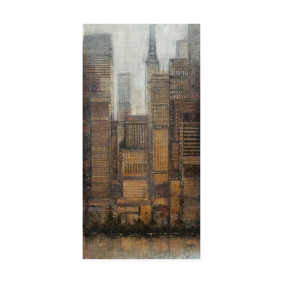 Trademark Fine Art 'Uptown City I' Canvas Art by Tim OToole