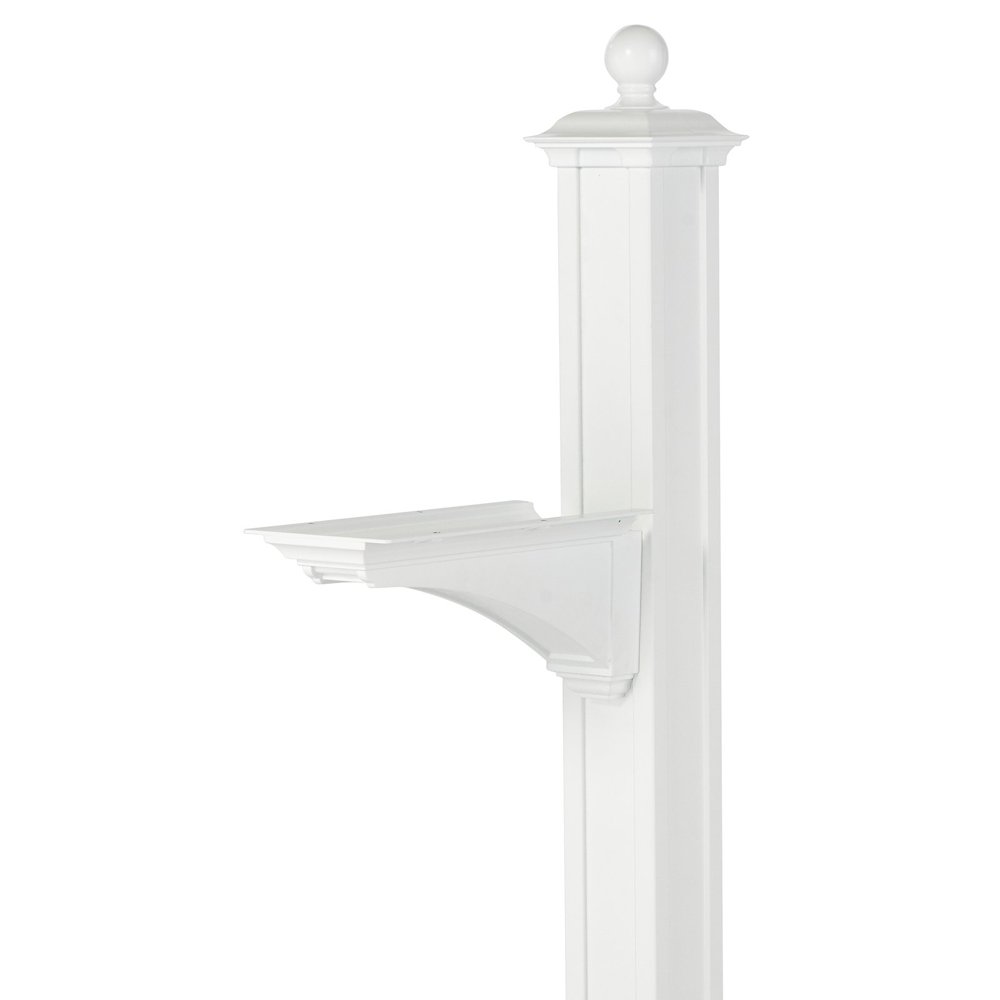 Whitehall Products Balmoral Mailbox Post with Ball Finial