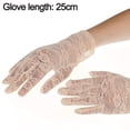 thumbnail image 2 of Guantes de encaje para mujer, guantes para fiesta de té, guantes cortos de cortesía, guantes de novia vintage con flores para mujer, cena de boda, 2 of 5