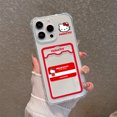 thumbnail image 3 of Funda de Hello Kitty con dibujos animados para iPhone, carcasa transparente para modelos anticaída 15, 14, 13, 12, 11 Mini Pro Max, X, XR, XSMax, 7, 8 Plus, novedad, 3 of 5