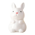 thumbnail image 1 of Easter Bunny Figurine, Resin Wildflower Bunny Decorations for Home Indoor, Spring Rabbit Small Statue Living Room Table Centerpieces Mantel Tiered Tray Shelf Office Desk Top Decor, 1 of 7