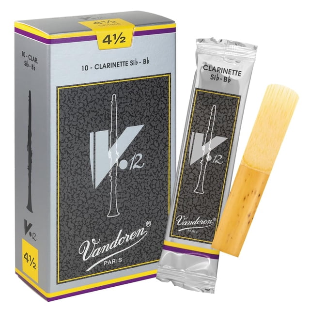 Cañas para clarinete Vandoren CR1945 V.12 Strength 4.5 (paquete de 10)