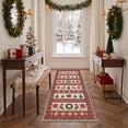 thumbnail image 2 of KUETH 2'x7' Christmas Machine Washable Runner Rug, Non-Slip Rugs for Kitchen, Hallway, Corridor and Entryway, Beige, 2 of 7