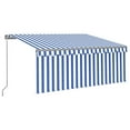 thumbnail image 4 of vidaXL Retractable Awning Patio Awning Hand Crank and LED Sunshade Shelter, 4 of 14