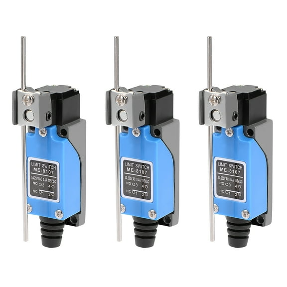 Uxcell ME-8107 1NC 1NO Adjustable Rod Lever Arm Momentary Limit Switches 3 Pack