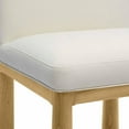 thumbnail image 4 of TOV Furniture Tiara Cream Velvet Oak Dining Chair, 4 of 7