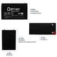 thumbnail image 4 of Mighty Max Battery 12V 7AH F1 SLA Replacement Battery Compatible with Ritar RT1270.Haze HZS12-7.5, 4 of 4