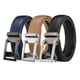 thumbnail image 3 of Cinturón de cuero para hombre con hebilla hueca de 3,1 cm, cinturón con hebilla automática, sencillo, de dos capas, de piel de vaca, de comercio exterior, 3 of 6