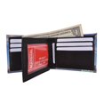 thumbnail image 2 of Men's Genuine Leather Bifold Multi Card ID Center Flap Wallet with Graphics Liberty, 2 of 9