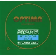 Optima 24 K Gold Plated Acoustic Guitar Strings .010-.047